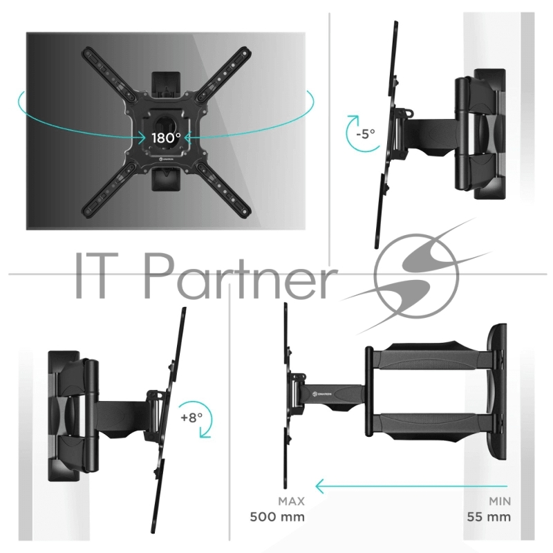 Кронштейн ONKRON NP40 BLACK 32-65