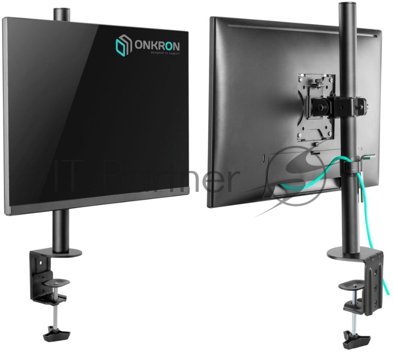 Кронштейн ONKRON D101E для монитора 13-34 настольный, чёрный