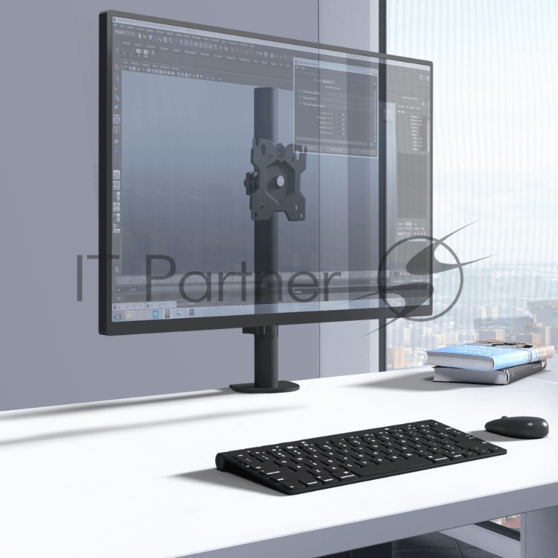 Кронштейн ONKRON D101E для монитора 13-34 настольный, чёрный