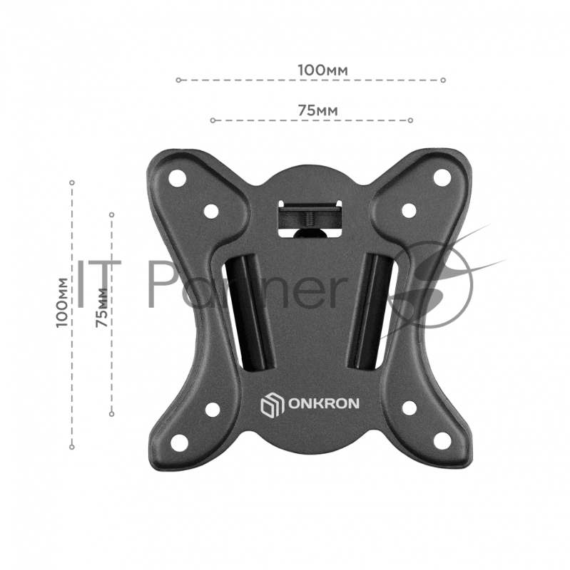 Кронштейн ONKRON NP14 для телевизора 10-32 наклонно-поворотный, чёрный