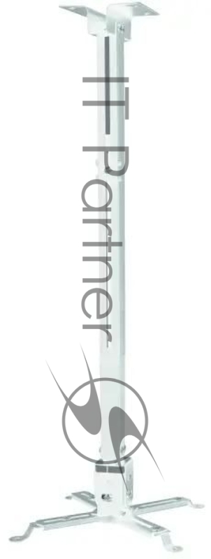 Кронштейн для проектора Buro PR04-140W белый макс.20кг потолочный поворот и наклон