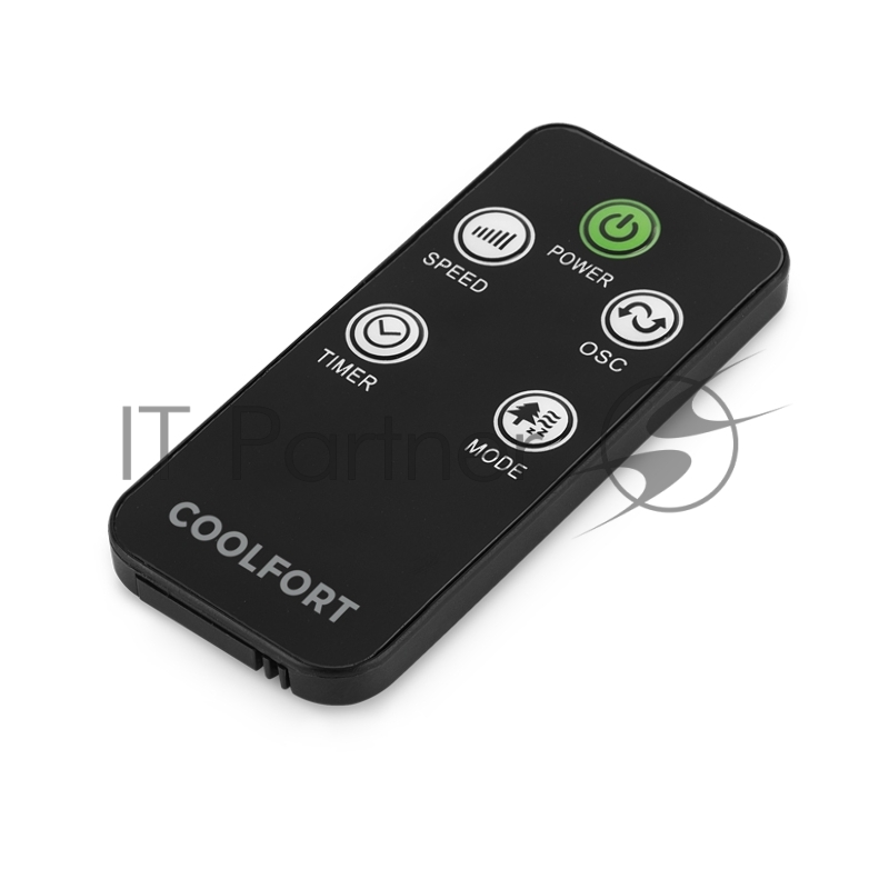 Вентилятор напольный Coolfort CF-2046 55Вт скоростей:3 ПДУ белый/черный