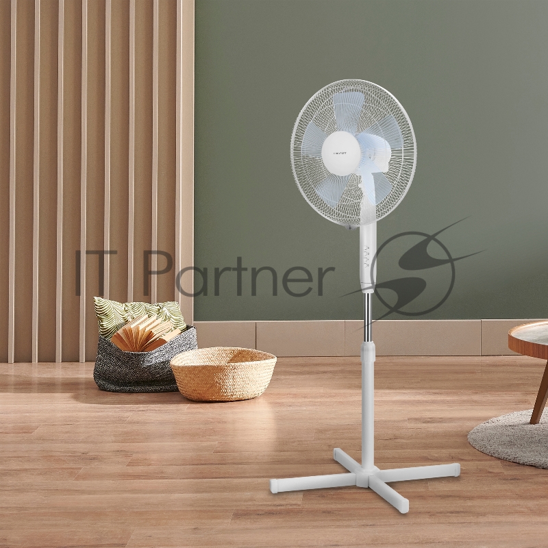 Вентилятор напольный Coolfort CF-2029 40Вт скоростей:3 белый