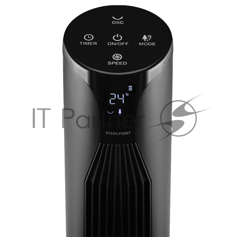 Вентилятор напольный Coolfort CF-2043 55Вт скоростей:3 ПДУ черный