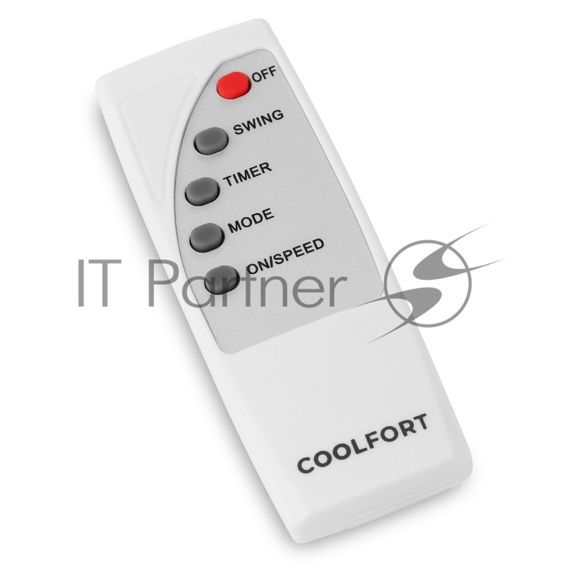 Вентилятор напольный Coolfort CF-2006 40Вт скоростей:3 ПДУ белый/серый