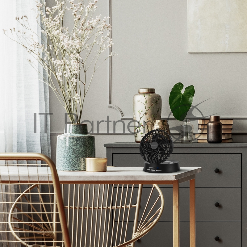 Вентилятор настольный Coolfort CF-2000 скоростей:3 черный