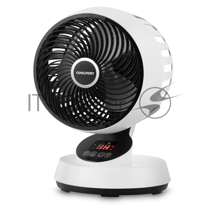 Вентилятор настольный Coolfort CF-2003 40Вт скоростей:3 ПДУ белый/черный