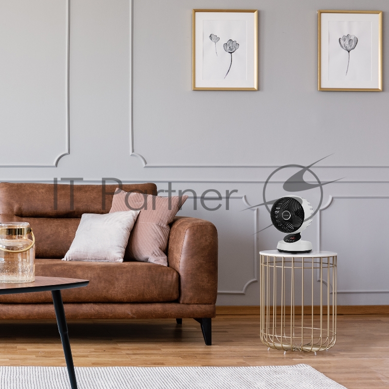 Вентилятор настольный Coolfort CF-2003 40Вт скоростей:3 ПДУ белый/черный