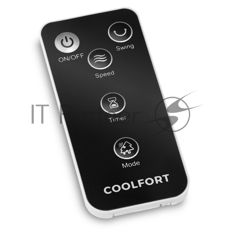 Вентилятор настольный Coolfort CF-2003 40Вт скоростей:3 ПДУ белый/черный