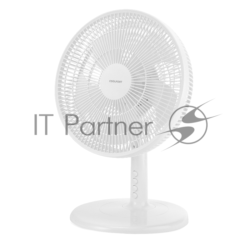 Вентилятор настольный Coolfort CF-2014 30Вт скоростей:3 белый