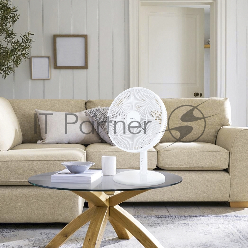 Вентилятор настольный Coolfort CF-2014 30Вт скоростей:3 белый