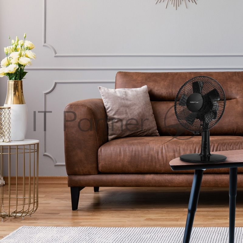 Вентилятор настольный Coolfort CF-2001 скоростей:2 черный