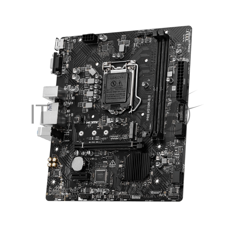 Материнская плата MSI Intel H470 LGA1200 MicroATX Memory DDR4 Количество слотов памяти 2 слота 1xPCI-Express 3.0 1x 1xPCI-Express 3.0 16x 1xM.2 1xVGA 1xВыход HDMI 4xНаличие USB 2.0 2xUSB 3.2 1xCOM 1xR