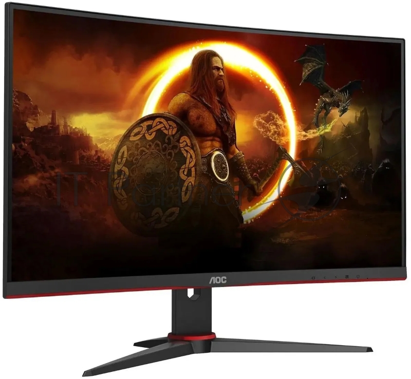 Монитор 27 AOC CQ27G2SE black/red (VA, 2560x1440, curved, 178°/178°, 250cd/m2, 3000:1 (80M:1), 1ms, 165Hz, 2xHDMI, DisplayPort) (CQ27G2SE)