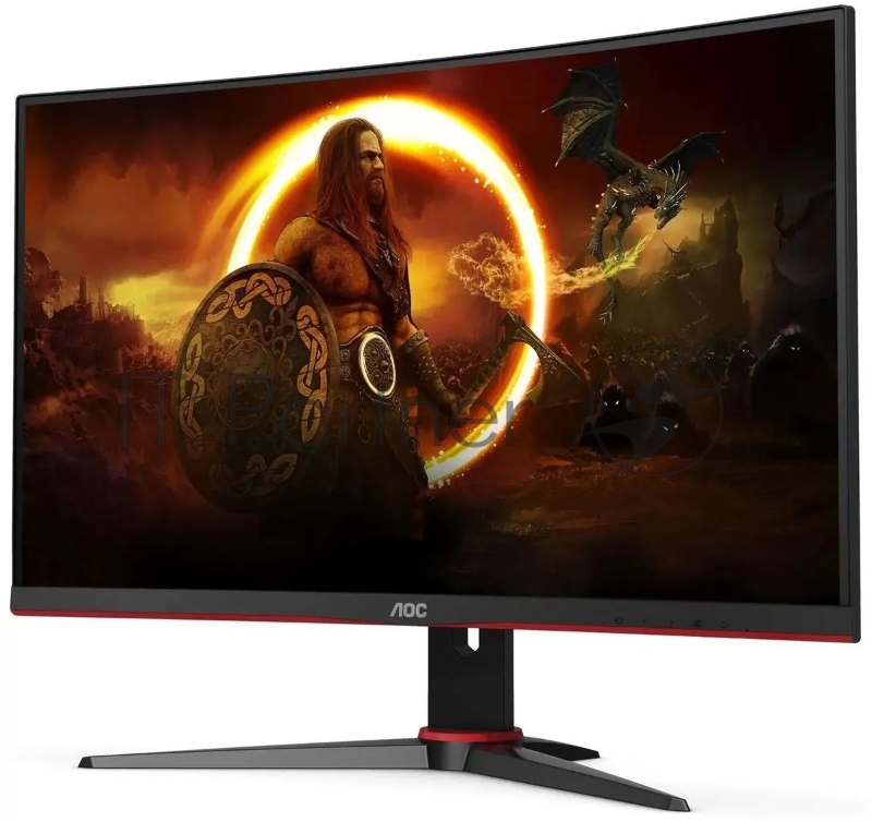 Монитор 27 AOC CQ27G2SE black/red (VA, 2560x1440, curved, 178°/178°, 250cd/m2, 3000:1 (80M:1), 1ms, 165Hz, 2xHDMI, DisplayPort) (CQ27G2SE)