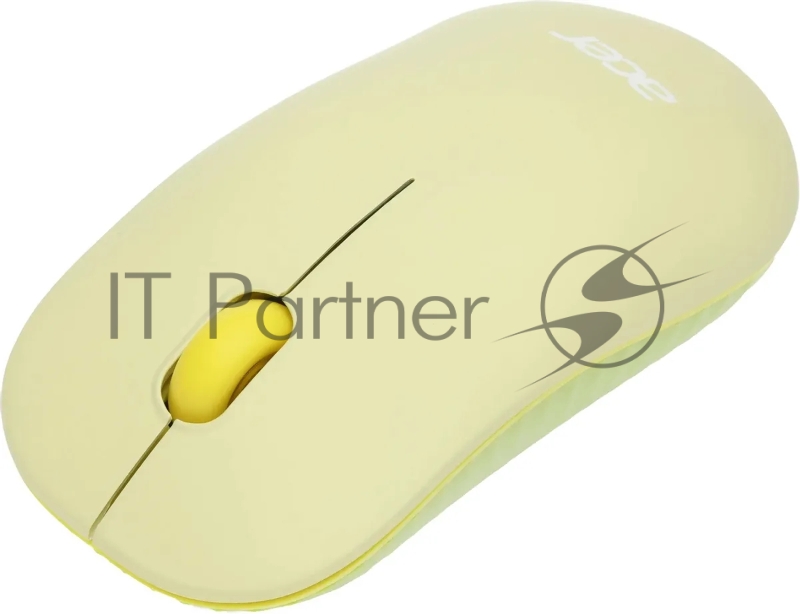 Мышь беспроводная Acer OMR205 зеленый/желтый, 1200 dpi, радиоканал, USB, кнопки - 3