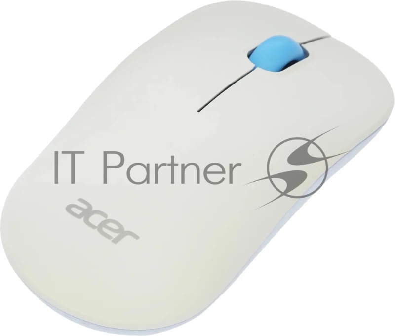 Мышь беспроводная Acer OMR205 белый/голубой, 1200 dpi, радиоканал, USB, кнопки - 3