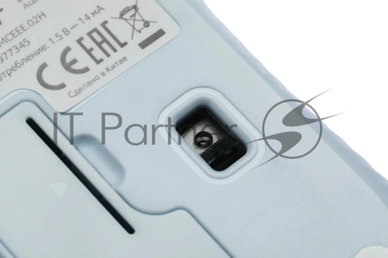 Мышь беспроводная Acer OMR205 белый/голубой, 1200 dpi, радиоканал, USB, кнопки - 3