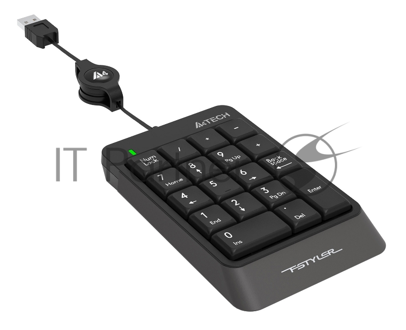 Числовой блок A4 Fstyler FK13 серый USB slim для ноутбука