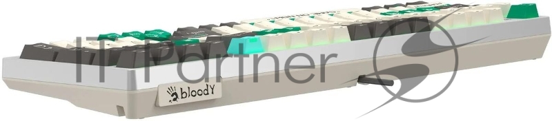 Клавиатура A4Tech Bloody S98 Pixels Green механическая проводная USB белый/бежевый (S98)