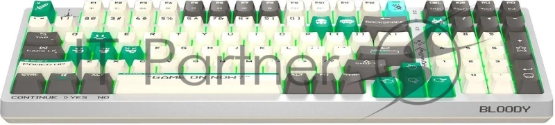 Клавиатура A4Tech Bloody S98 Pixels Green механическая проводная USB белый/бежевый (S98)