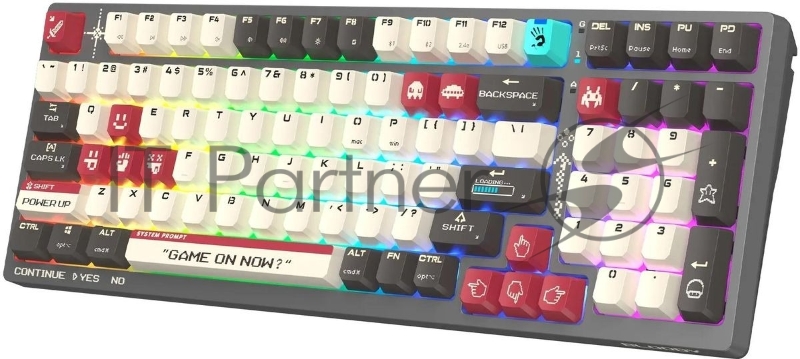 Клавиатура A4Tech Bloody WS98 Pixels Red механическая беспроводная USB темно-серый (WS98)