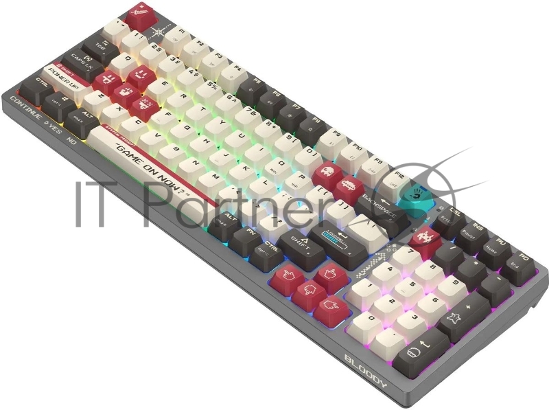 Клавиатура A4Tech Bloody WS98 Pixels Red механическая беспроводная USB темно-серый (WS98)