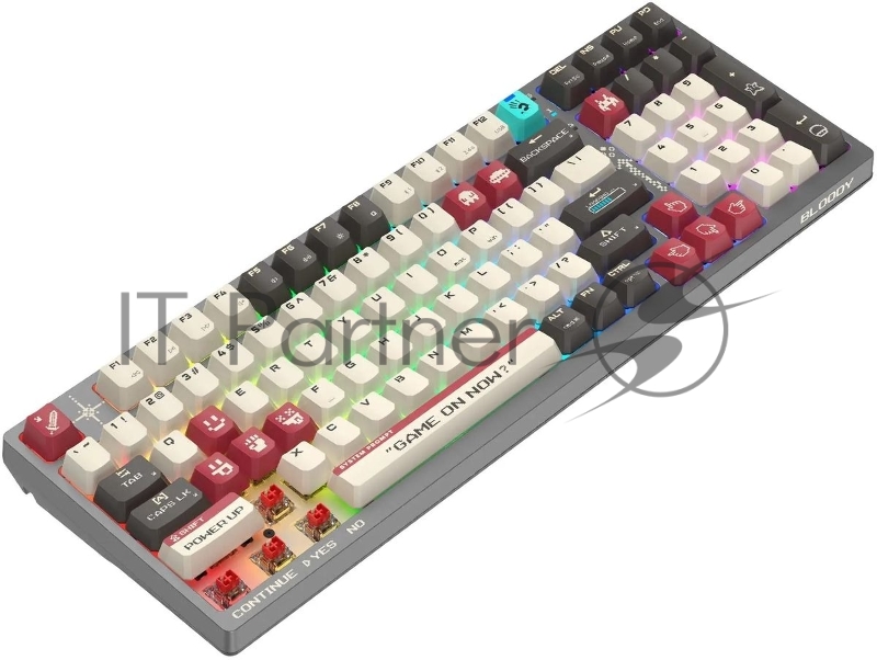 Клавиатура A4Tech Bloody WS98 Pixels Red механическая беспроводная USB темно-серый (WS98)