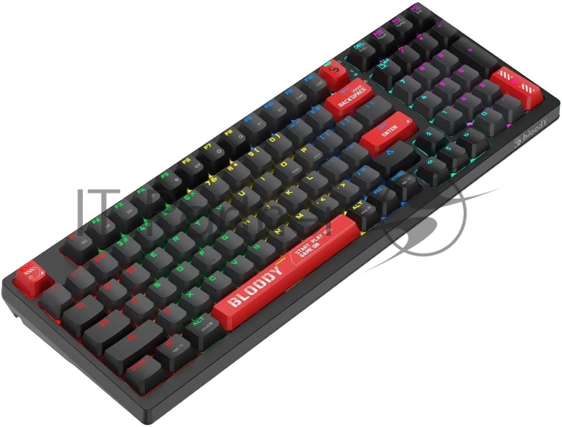 Клавиатура A4Tech Bloody WS98 механическая беспроводная USB черный/красный (WS98)