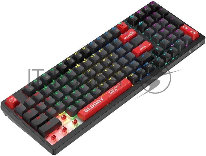 Клавиатура A4Tech Bloody WS98 механическая беспроводная USB черный/красный (WS98)
