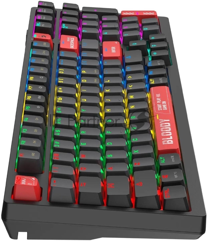 Клавиатура A4Tech Bloody WS98 механическая беспроводная USB черный/красный (WS98)