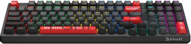 Клавиатура A4Tech Bloody WS98 механическая беспроводная USB черный/красный (WS98)