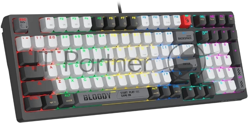 Клавиатура A4Tech Bloody WS98 механическая беспроводная USB черный/серый (WS98)