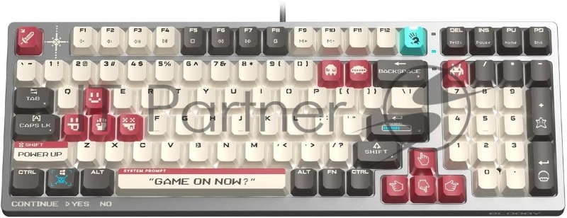 Клавиатура A4Tech Bloody S98 Pixels Red механическая проводная USB серый/бежевый (S98)