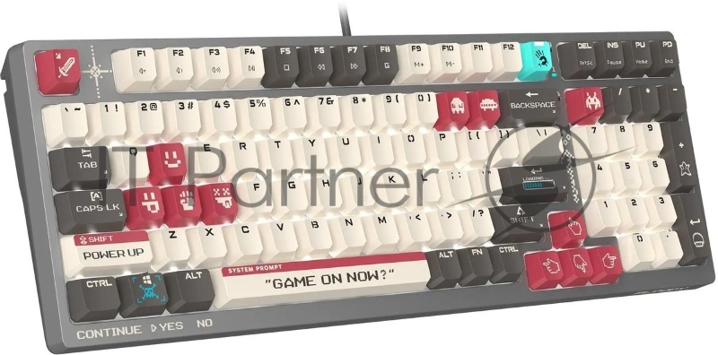 Клавиатура A4Tech Bloody S98 Pixels Red механическая проводная USB серый/бежевый (S98)