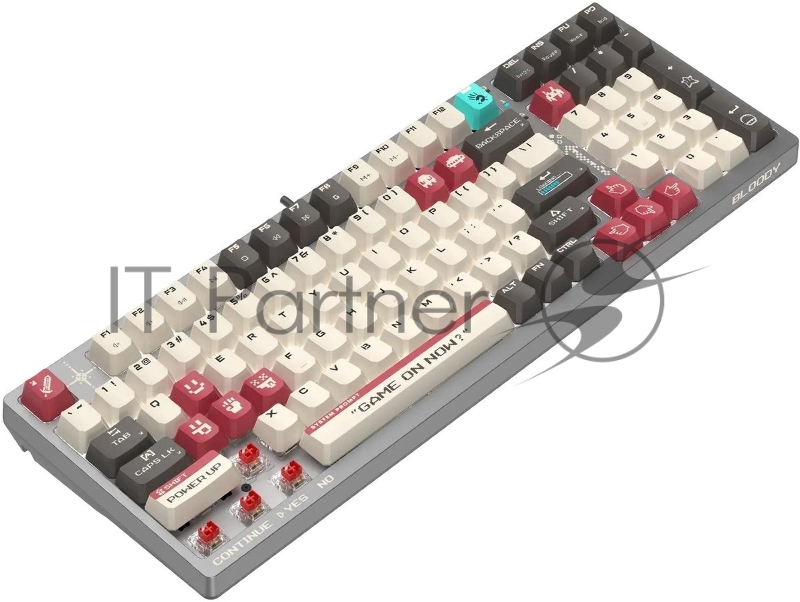 Клавиатура A4Tech Bloody S98 Pixels Red механическая проводная USB серый/бежевый (S98)