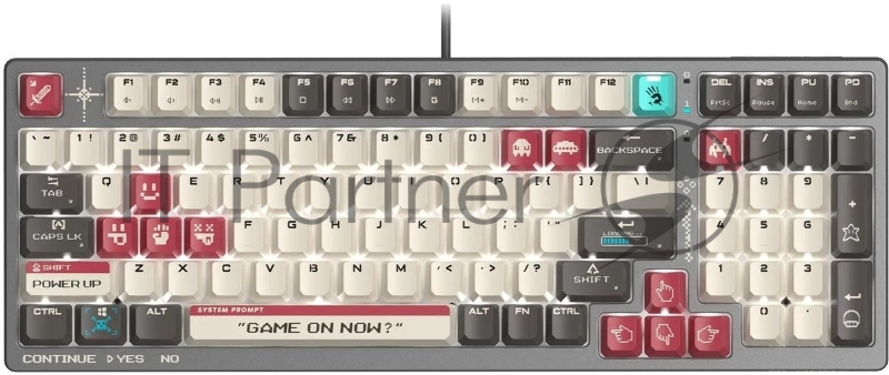 Клавиатура A4Tech Bloody S98 Pixels Red механическая проводная USB серый/бежевый (S98)