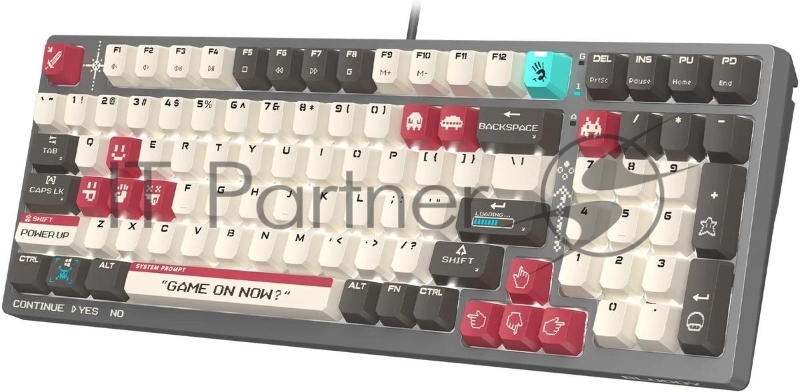Клавиатура A4Tech Bloody S98 Pixels Red механическая проводная USB серый/бежевый (S98)