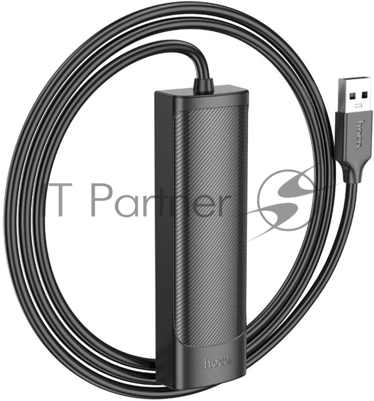 Разветвитель USB Hoco HB42 3 порт. черный