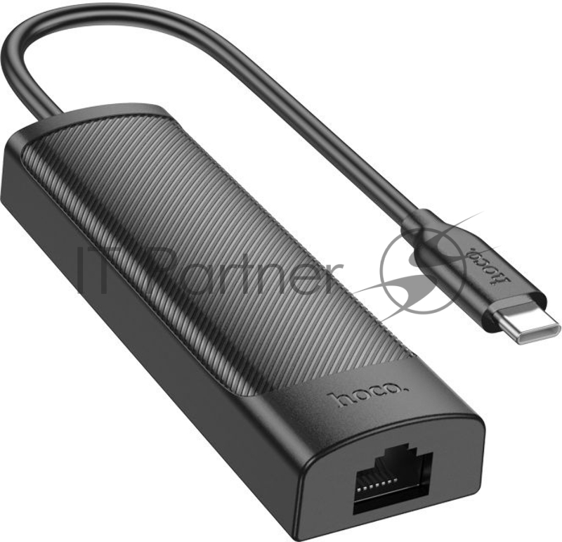 Разветвитель Hoco HB42 Type-C 3порт. черный