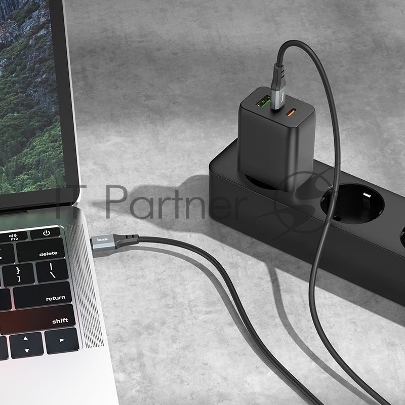 Кабель Hoco X92 Honest TYPE-C TO TYPE-C USB Type-C (m)-USB Type-C (m) 3м черный коробка