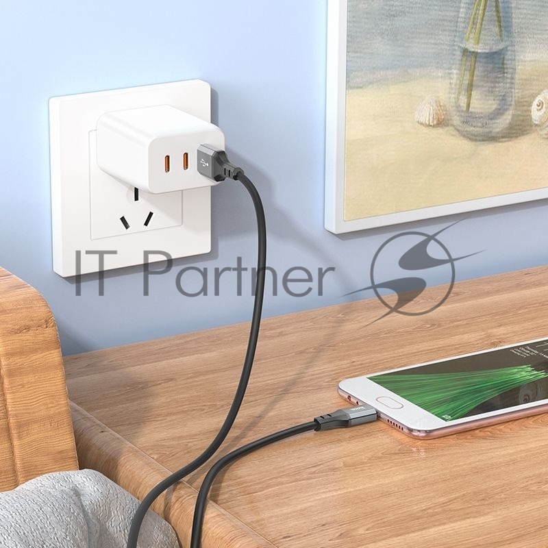 Кабель Hoco X92 Honest Micro USB (m)-micro USB (m) 3м черный коробка