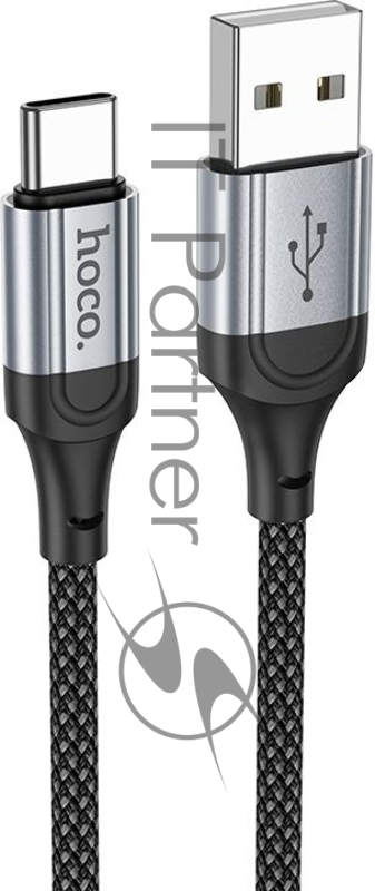 Кабель Hoco X102 Fresh Type-C USB (m)-USB Type-C (m) 1м черный коробка