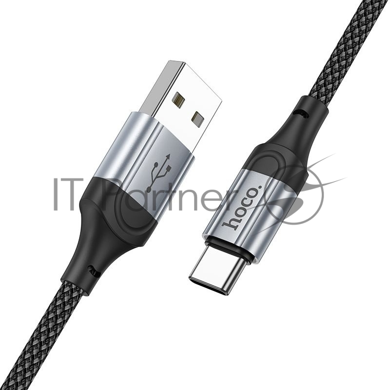 Кабель Hoco X102 Fresh Type-C USB (m)-USB Type-C (m) 1м черный коробка