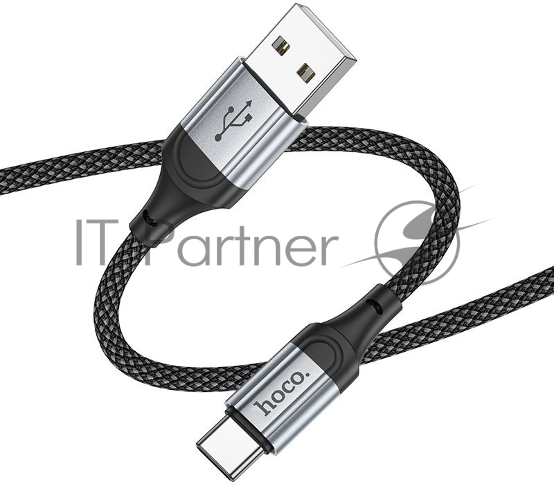 Кабель Hoco X102 Fresh Type-C USB (m)-USB Type-C (m) 1м черный коробка