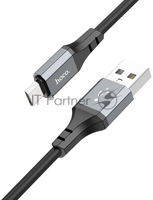 Кабель Hoco X86 Micro Spear USB (m)-micro USB (m) 1м черный коробка