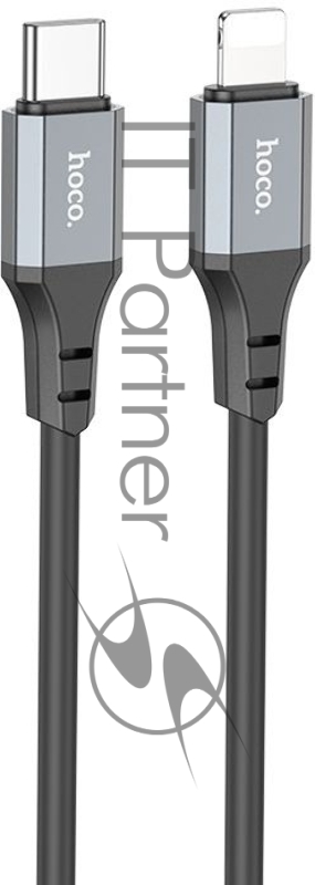 Кабель Hoco X92 Honest PD USB Type-C (m)-Lightning (m) 3м черный коробка