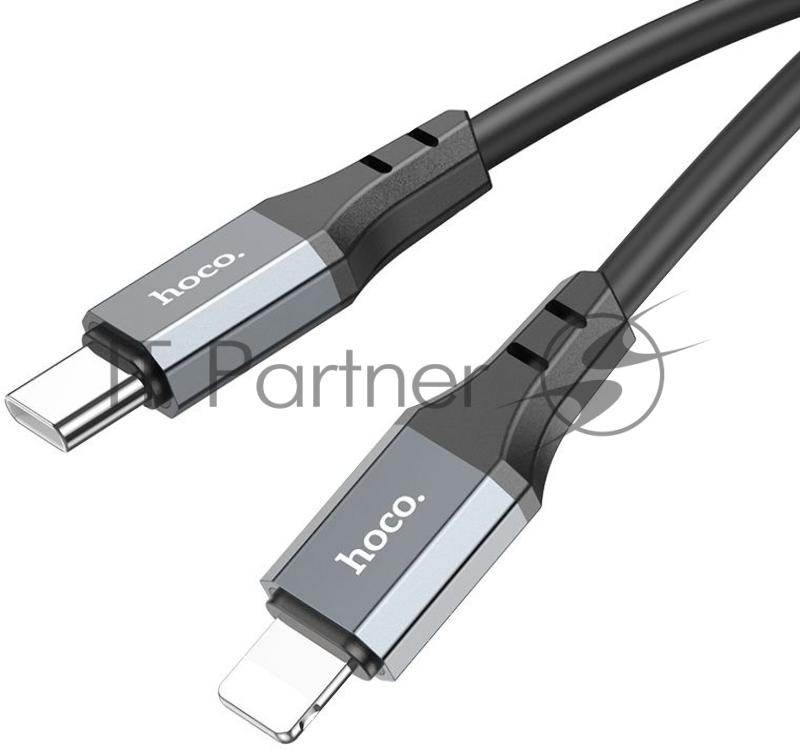 Кабель Hoco X92 Honest PD USB Type-C (m)-Lightning (m) 3м черный коробка