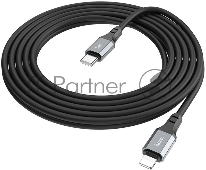 Кабель Hoco X92 Honest PD USB Type-C (m)-Lightning (m) 3м черный коробка
