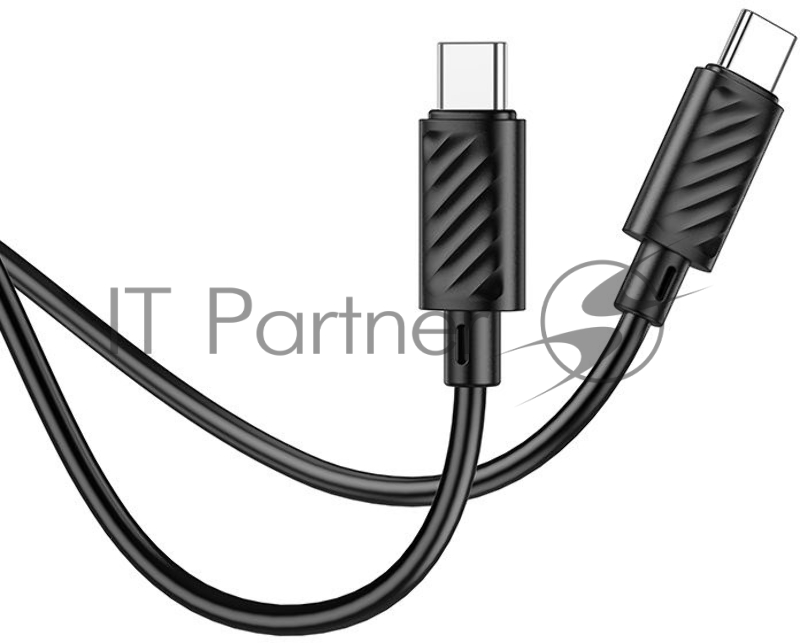 Кабель Hoco X88 Gratified 60W USB Type-C (m)-USB Type-C (m) 1м черный коробка